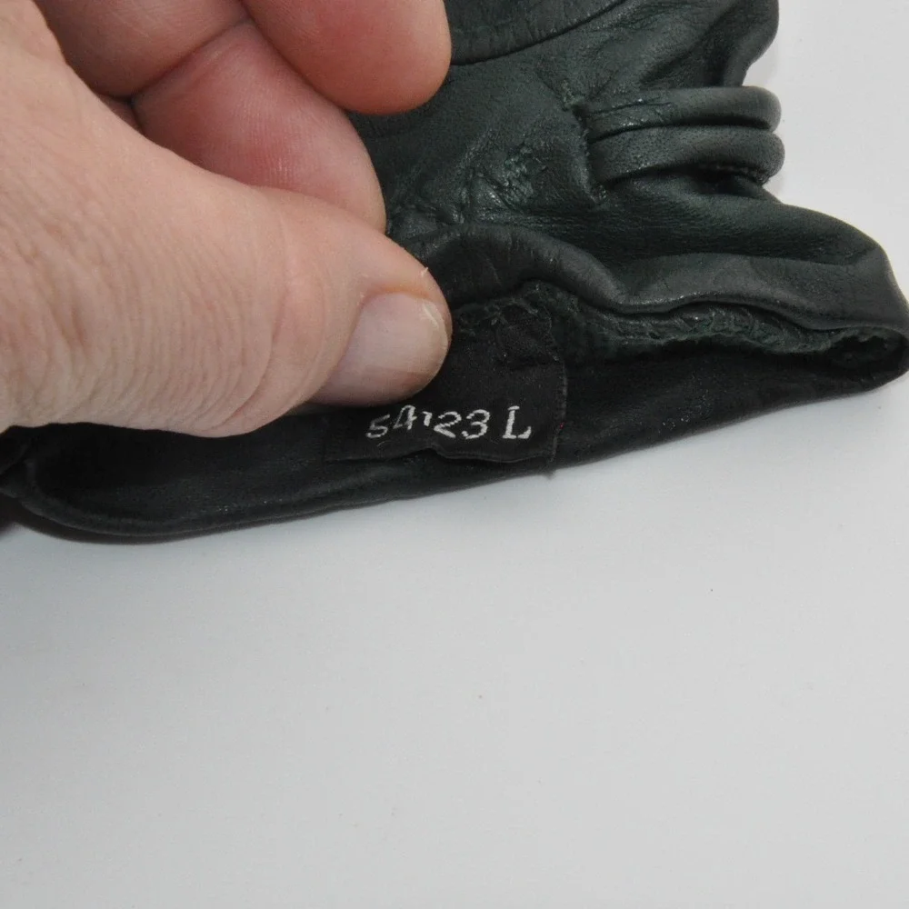 Wilsons‎ Leather Gloves Medium Green Good Knotted Wrist S4123 L